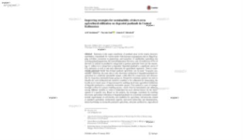 Improving strategies for sustainability of short‑term agricultural utilization on degraded peatlands in Central Kalimantan